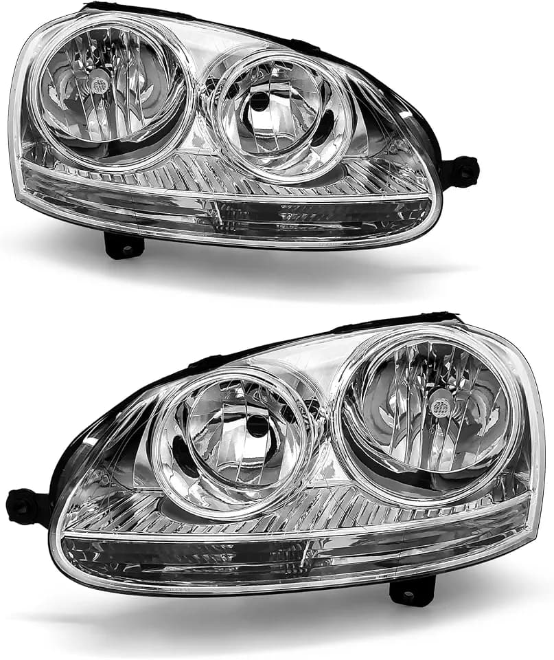 for 2005-2010 VW Jetta Type Headlights Assembly Chrome Pair