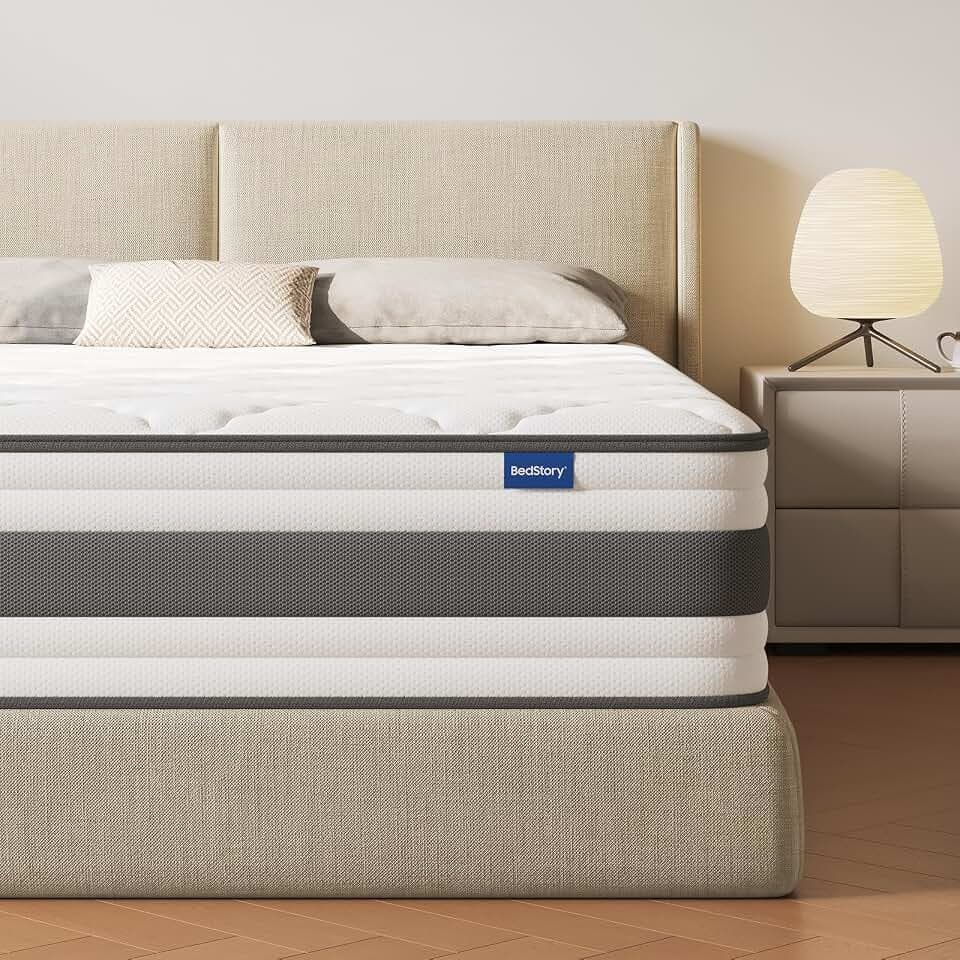 BedStory Matratze 120x200 cm, Taschenfederkernmatratze 30 cm H4 mit Komfortschicht aus hochdichter Schaum, orthopädisch und ergonomisch Matratze, waschbarer & Abnehmbarer Bezug