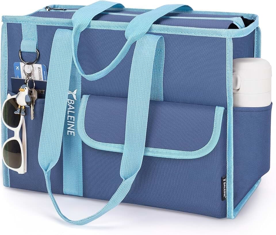 BALEINE Utility Tote Bag for Women with Zipper, Teacher Nurse Work Bag