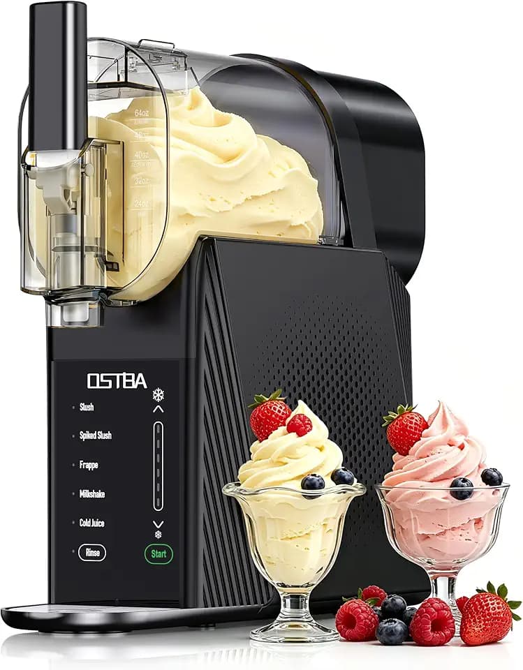 OSTBA 88oz Soft Serve Ice Cream Machine, No Ice Needed Slushie Maker