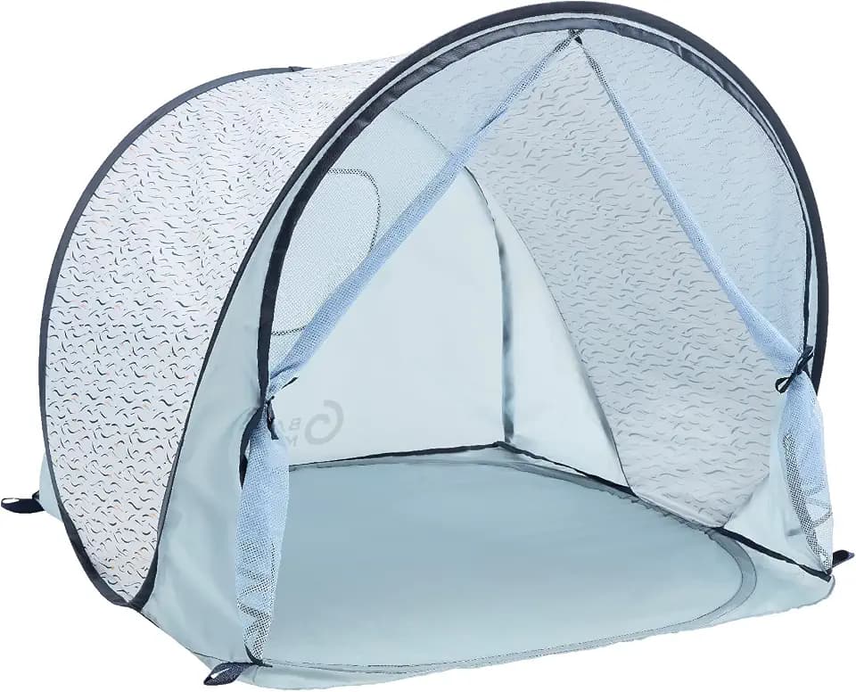Babymoov Anti-UV Lite Baby & Toddler Beach Tent, UPF 50+ Sun Protection, Blue Waves