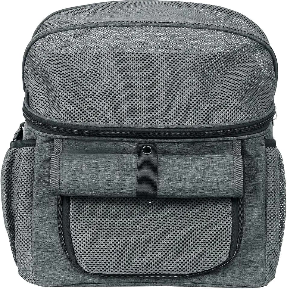 Kavolet Hundefahrradkorb, Kleiner Hundeträger Oxford-Stoff, Haustierträger, Fahrradkörbe für Hunde, Welpenfahrradtasche, Rucksack für kleine, mittelgroße Katzen und Hunde 39x32x29cm