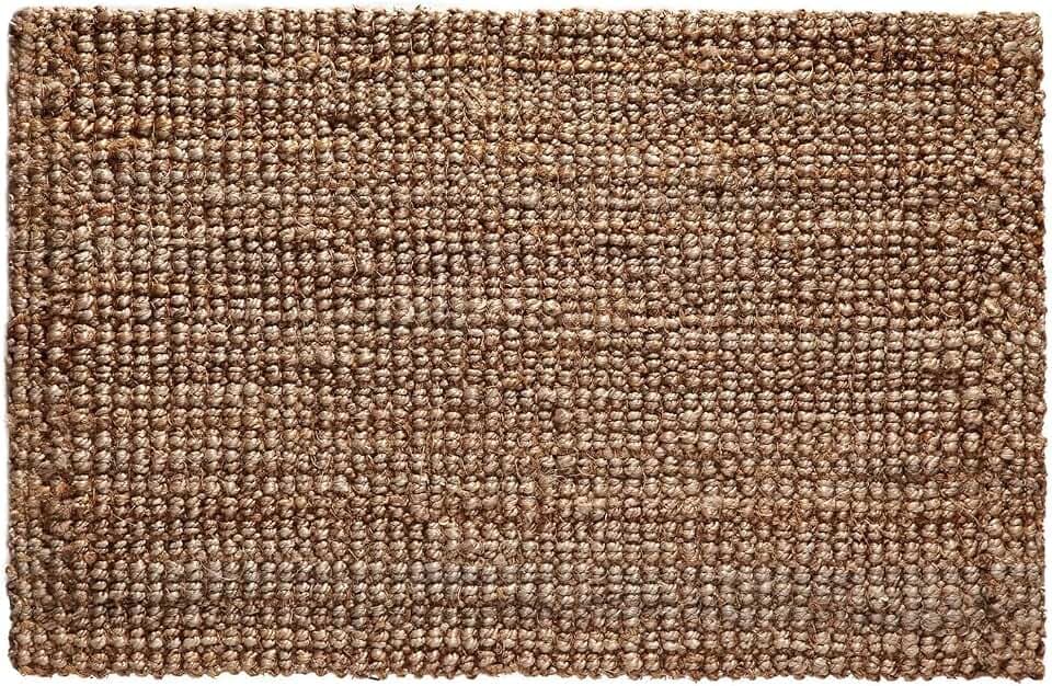 Handspun Jute Area Rug – Natural Reversible 24x36 inch Rug