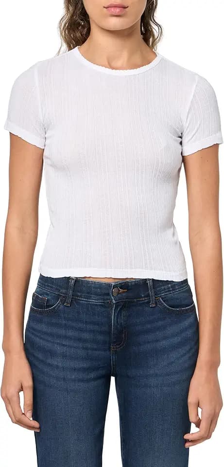 Velvet by Graham & Spencer Women's Enati Pointelle T-Shirt