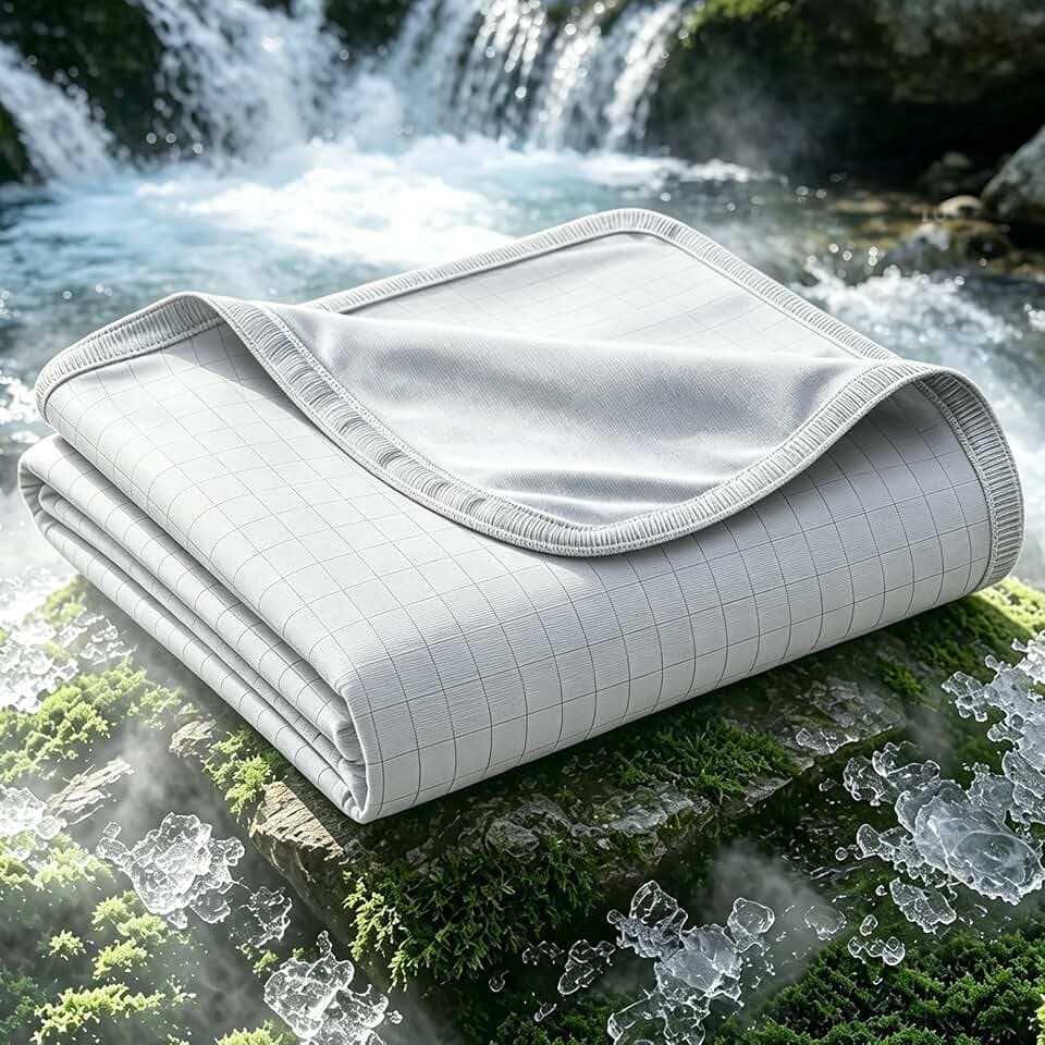 EMME Breathable Cooling Blankets for Hot Sleepers, Summer Blanket Twin Size 60"x80" for Bed, Thin Light Throw Blanket for Couch Sofa, Double-Sided Keep Body Cool, Cold Blankets Night Sweats