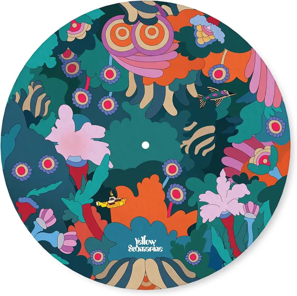D'Addario Beatles Yellow Submarine Record Mat, Sea of Green