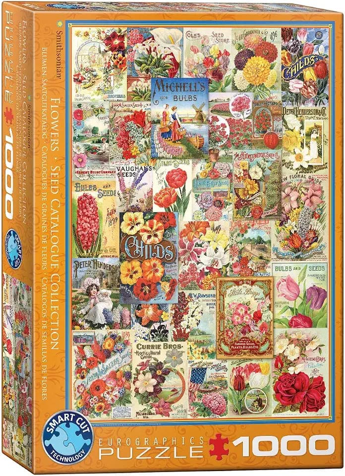 Eurographics 1000 Teile - Blumen Saatgutkataloge