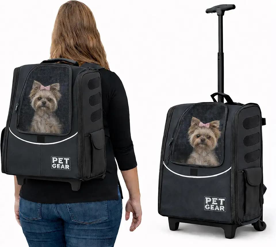 Pet Gear I-GO2 Roller Backpack, Medium Escort, Dark Charcoal