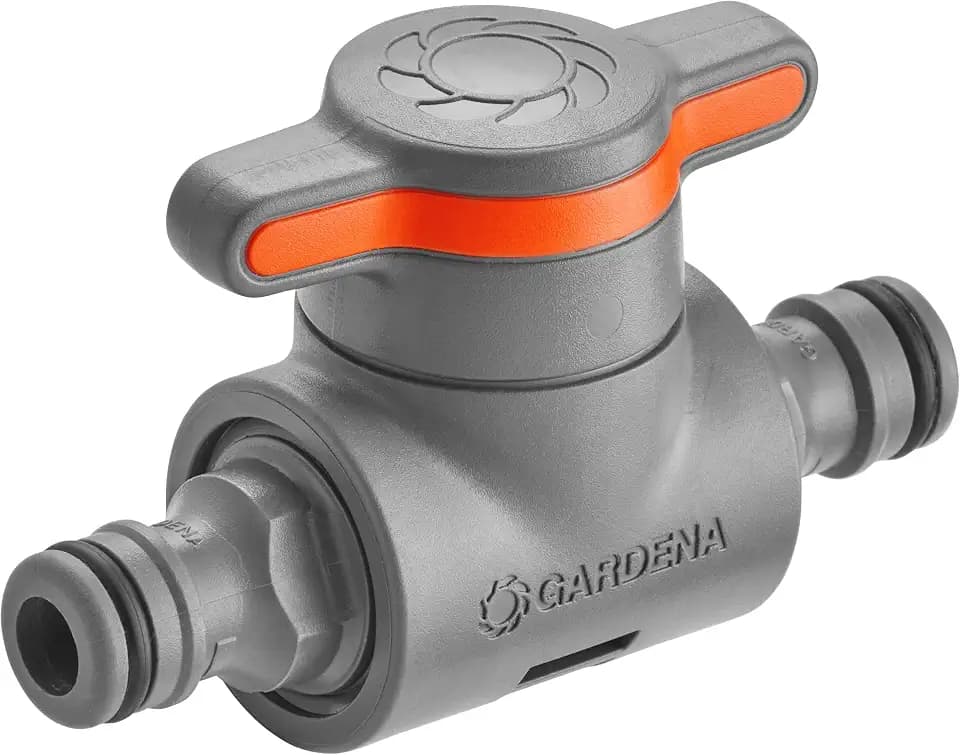 Gardena Kupplung Kupplung mit Regulierventil, Grau, Orange