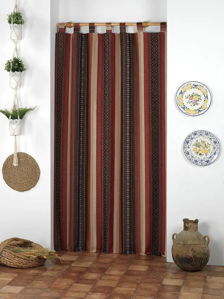 Martina Home Typischer Vorhang Alpujarra, Polyester, einzigartig, 140 x 260 cm, Einfarbig