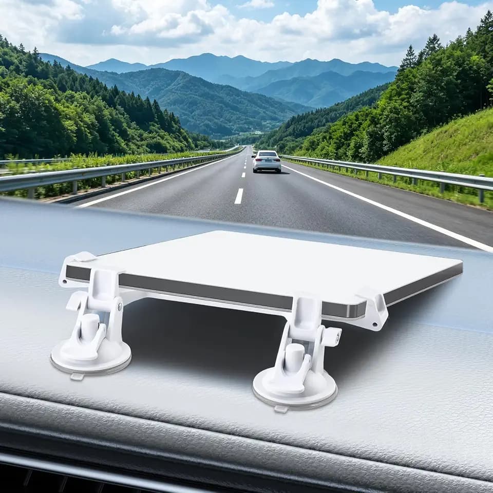 for Starlink Mini Car Mount for Dashboard, Starlink Mini Dash Mount | Suction Cup Mount for Dashboard & Windshield for Most Vehicles and Ensures Stable Driving and Satellite Signal