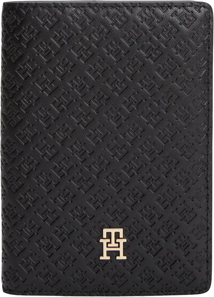 Tommy Hilfiger Damen Geldbörse Icon Passport Holder Reisepasshülle, Schwarz (Black), Einheitsgröße