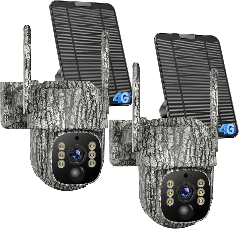 4G LTE Trail Camera, 360° View Cellular Hunting Camera with Live Streaming