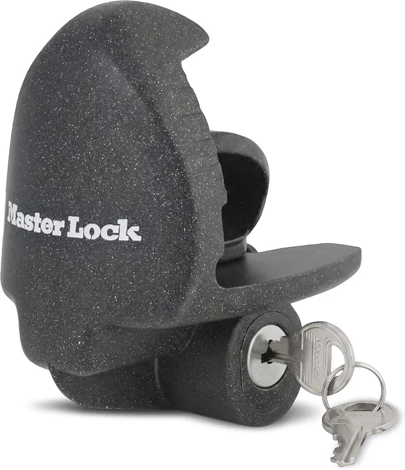 Master Lock Trailer Lock, Black Trailer Tongue Lock 379ATPY