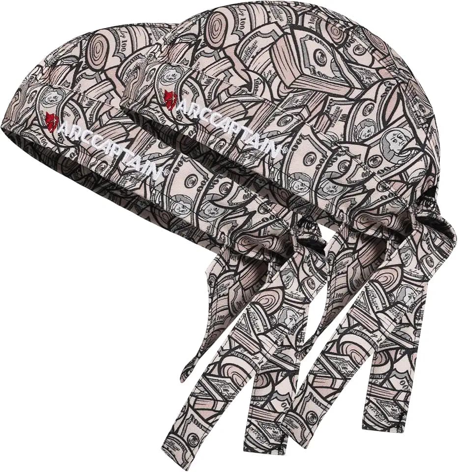 ARCCAPTAIN 2PC Welding Doo Rag, Welding Cap, Protective Welders Cap