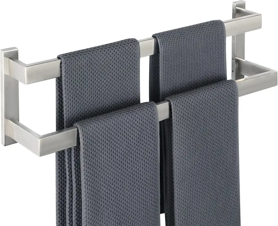 SAYAYO Handtuchhalter Gebürstet 58cm Doppelt Handtuchstange Edelstahl