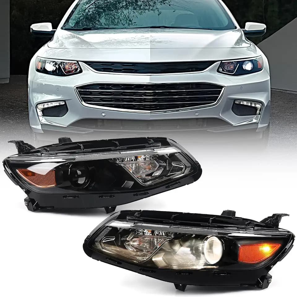 Headlight Assembly Compatible with Chevy Malibu 2016 2017 2018 PA