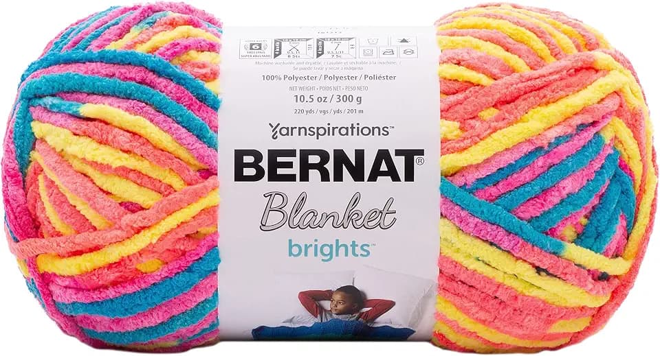 Yarn Blanket Brights NEON Mix