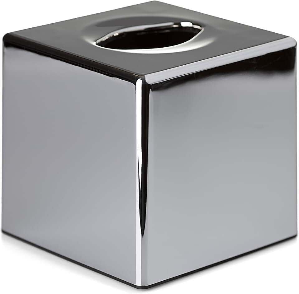 Taschentuchspender, rechteckig oder quadratisch, Chrom-Finish, Square/Cube