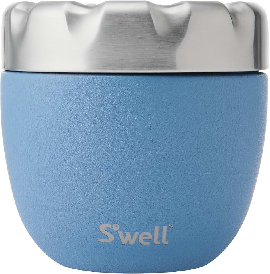 S'well Eats Thermobehälter aus Edelstahl, 636 ml, Stil Desert Sky, dreilagiger, vakuumisolierter Behälter, hält Lebensmittel 11 h kalt und 7 h heiß, kondensationsfrei, BPA-frei