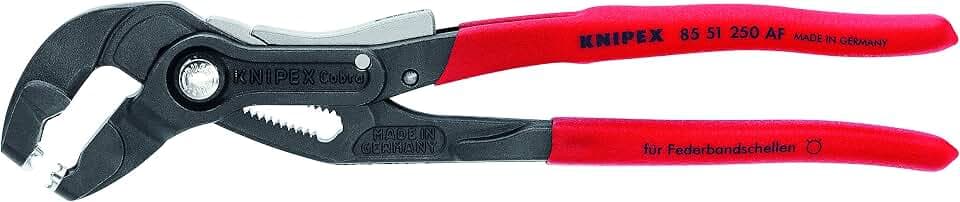 Knipex Tools 85 51 250AFSBA 10" Hose Clamp Pliers with Locking Device