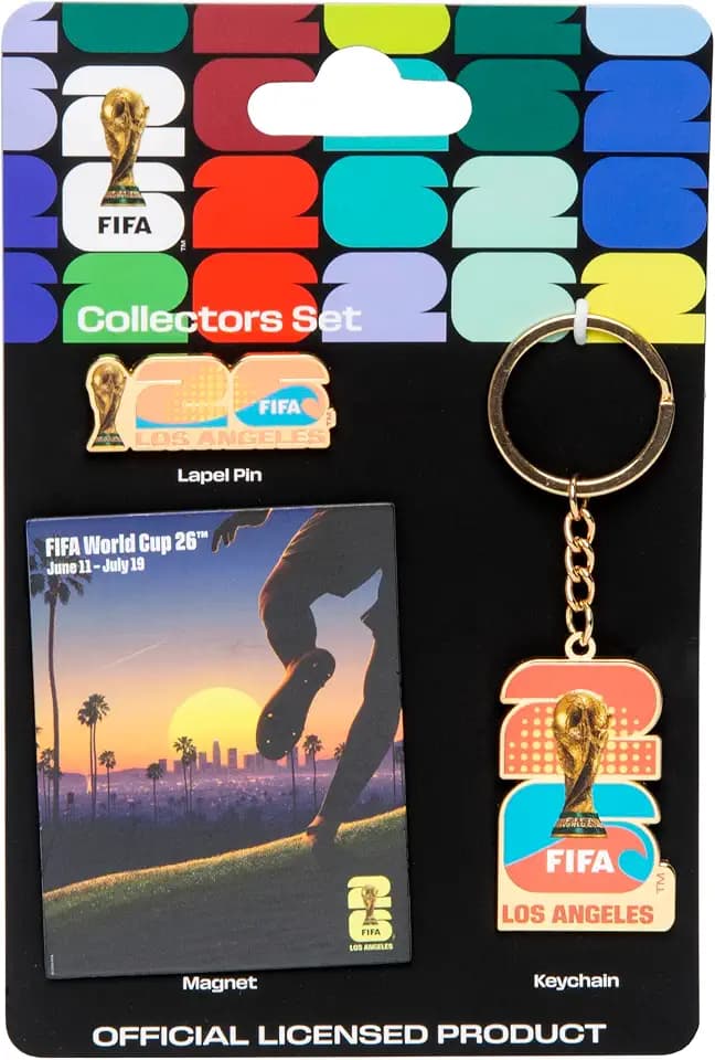 FIFA World Cup Host City Collector's Set – Includes Lapel Pin, Keychain & Magnet – Celebrates Your Favorite Host City