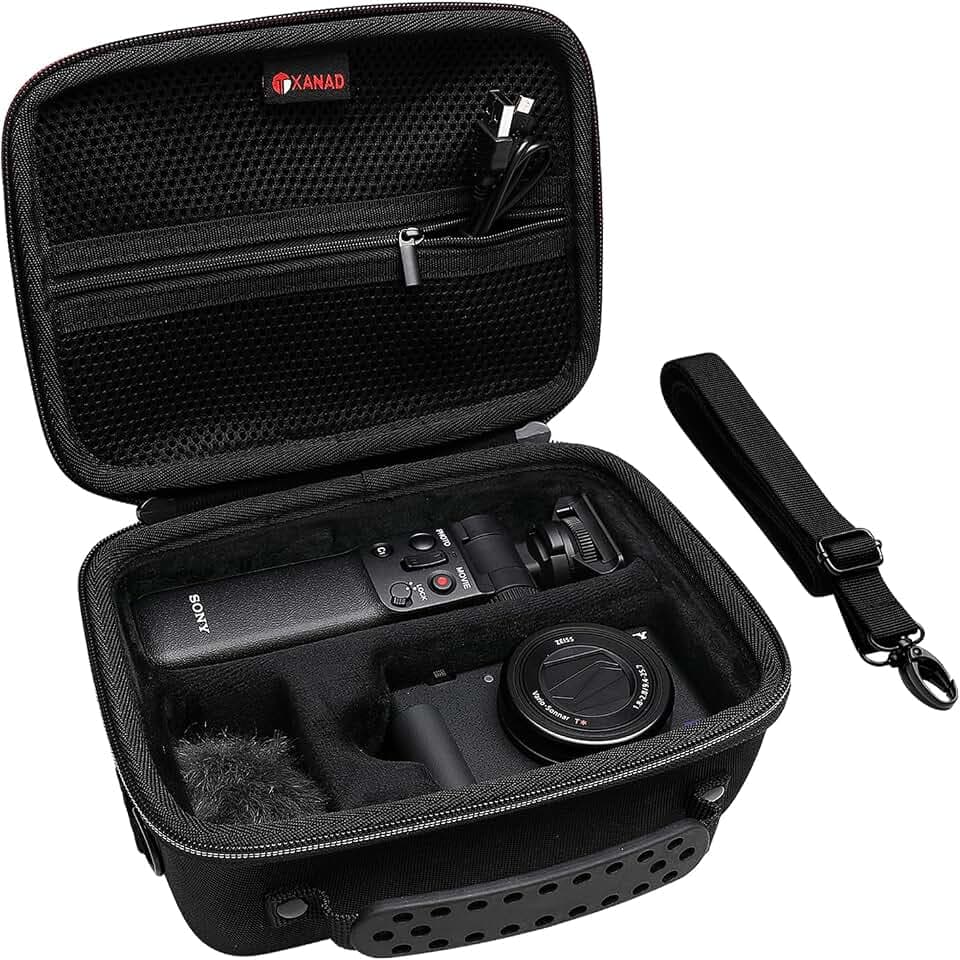 XANAD Hard Case for Sony RX100 VII VI V IV III Digital Compact Camera,Black