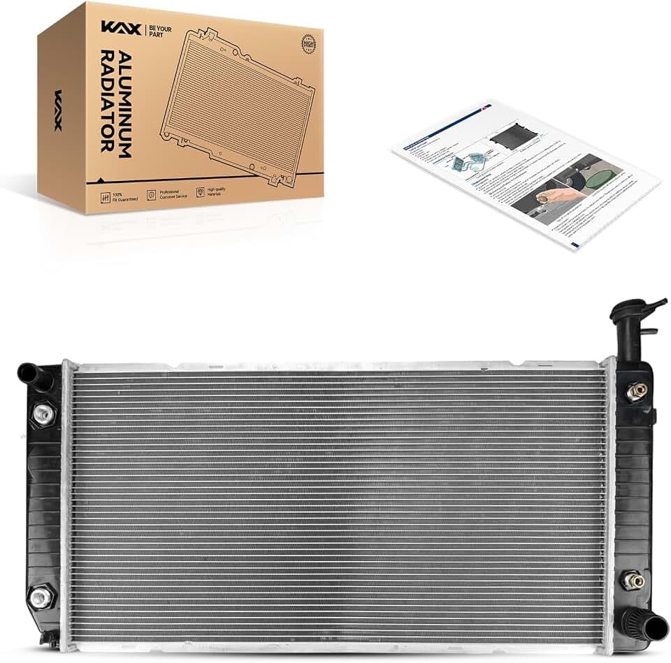 KAX CU2791 Engine Radiator, Compatible with 2004-2020 Express/Savana 2500/3500 4.8/6.0L, 2009-2020 Express/Savana 4500 6.0L, (w/o Sensor Hole; w/Quick Connect)