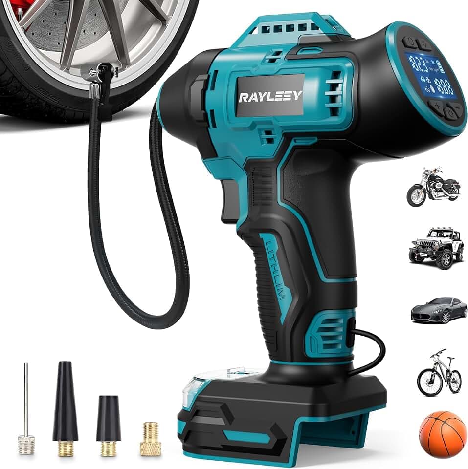Akku Kompressor für BOSCH 18V GBA/GBA ProCORE, 11 Bar/160PSI Luftkompressor Akku mit Automatische Abschaltung, Elektrische Luftpumpe für Auto, Motorrad, Fahrrad, Bälle (ohne Akku)