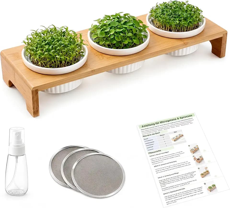 kresse anzuchtschalen,sprossen anzuchtset,keimschalen für microgreens
