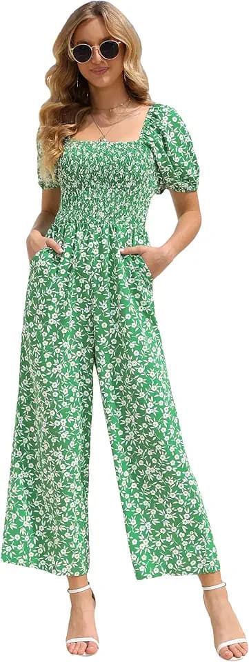Love Welove Fashion Jumpsuits for Women Fall Dressy Casual Floral Rompers