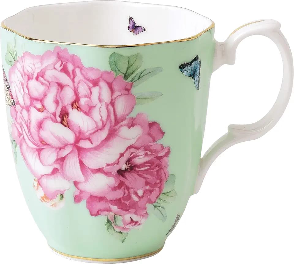 Royal Albert Miranda Kerr by Miranda Kerr Becher Freundschaft, Bone China, grün, 0,4 Liter, Knochenporzellan, 1 Stück (1er Pack)