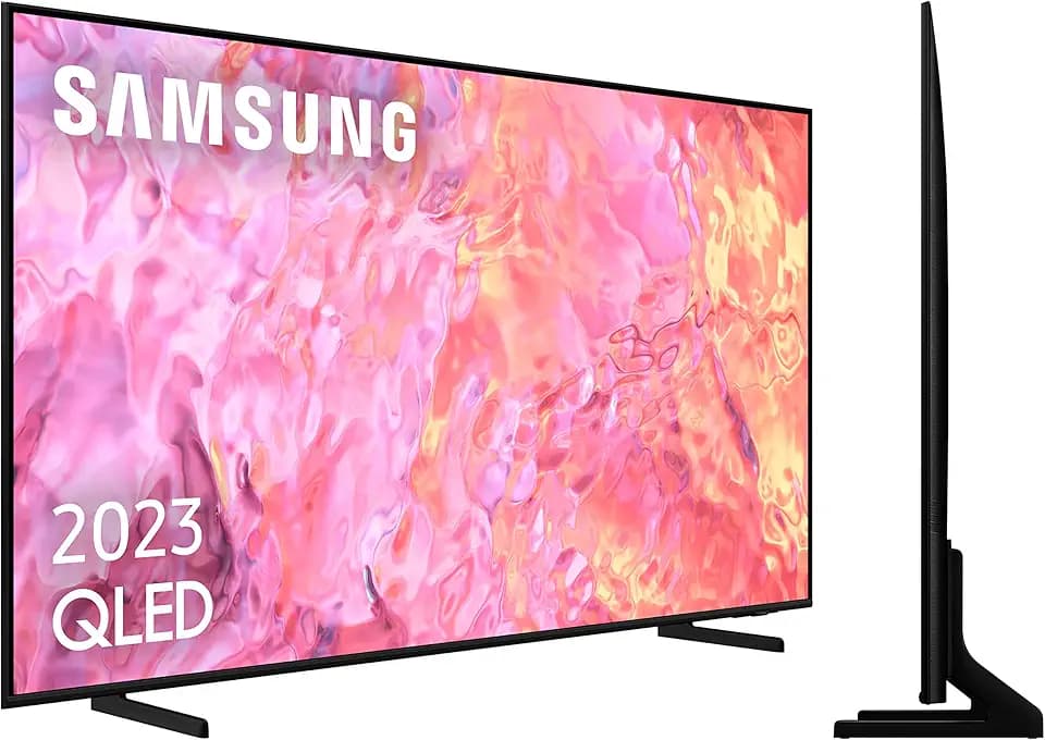 Samsung QLED TV 2023 43Q60C 43 Zoll Smart TV mit Quantum Dot Technologie, Quantum HDR10+, Smart TV Powered by Tizen, Multi View und Q-Symphony
