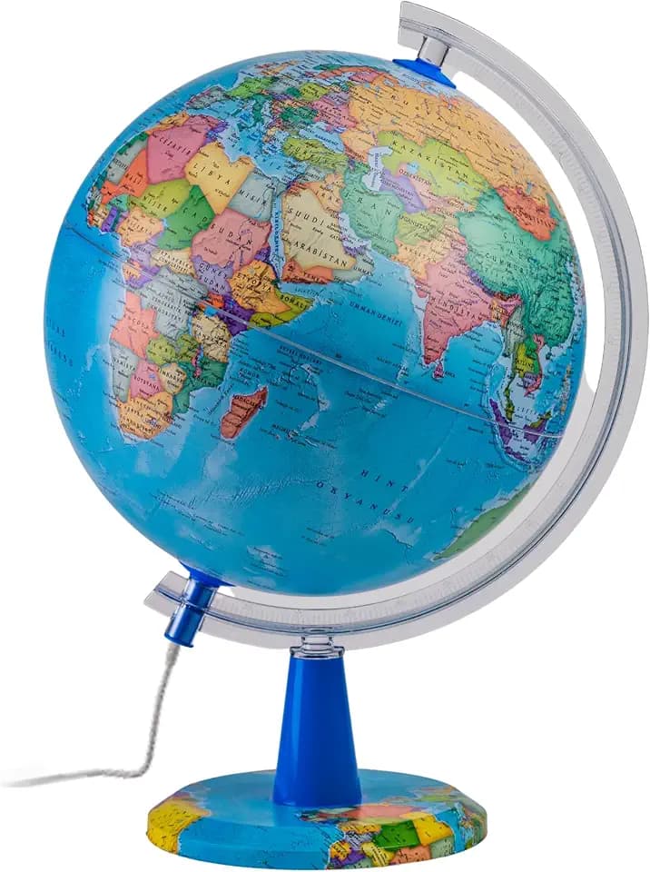 30cm Leuchtglobus - Englische Karte - Schülerglobus Moderne Politische Weltkugel – pädagogische/geografische