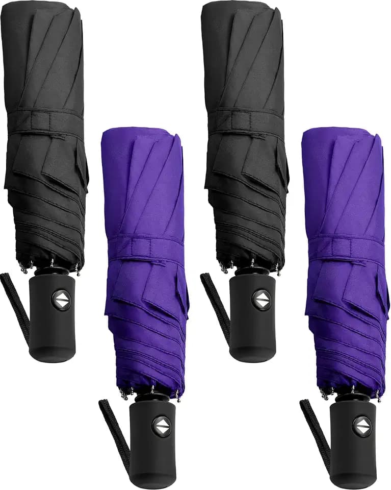 Yahenda 4 Pack Automatic Folding Umbrellas Travel Compact