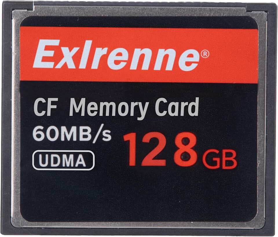 Original 128GB CF Memory Card UDMA Speed Up to 60MB/s SLR Camera CF Card for Professional Photographer,Videographer,Enthusiast 128gb