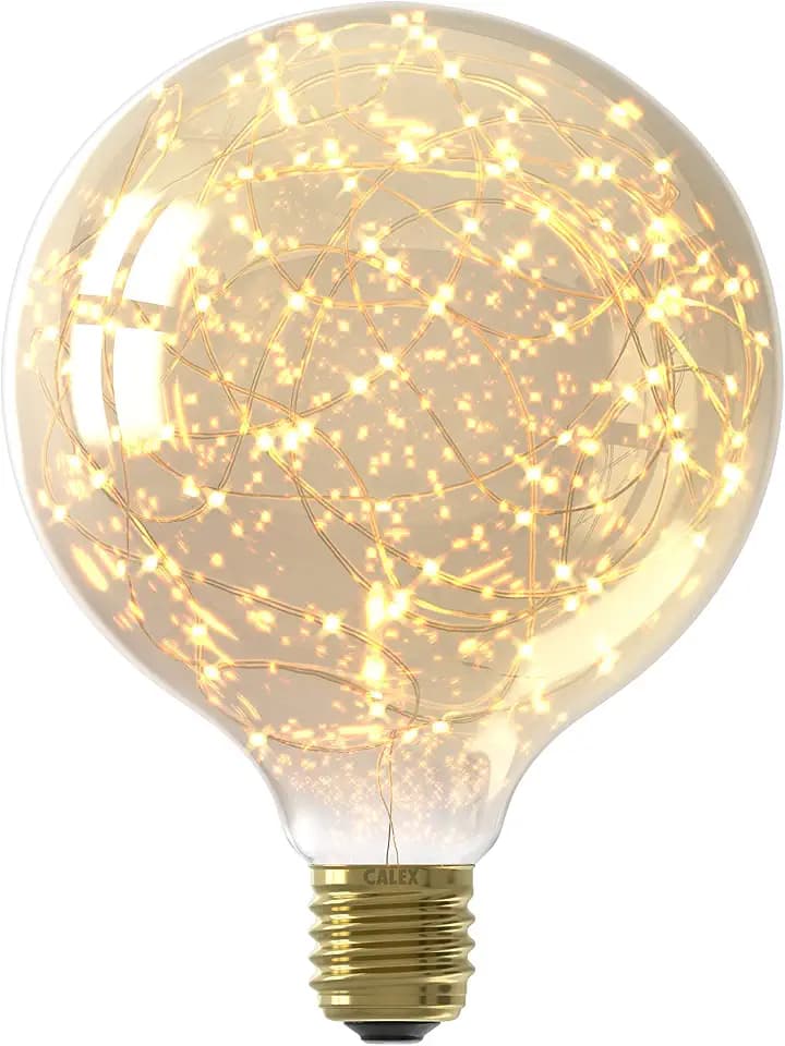 Calex E27 220-240V 1,5 W 80 Lumen 3000K Sterne LED Globelamp, Gold