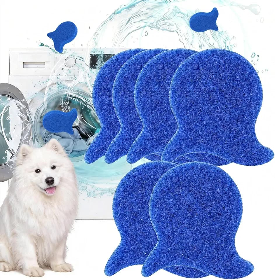 Pet Hair Remover for Laundry, 6 Pack Reusable Hair Catcher for Washer
