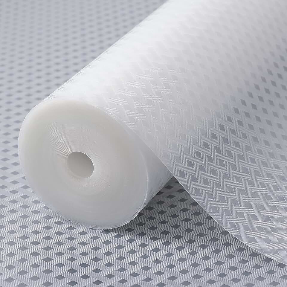 Shelf Liner Non Adhensive Drawer Cabinet Mat Clear 11.8"× 236.2" Pack of 2