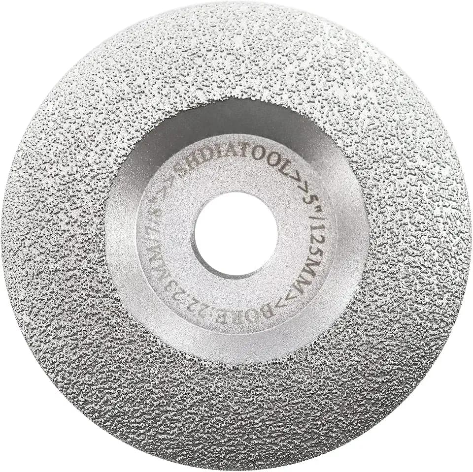 SHDIATOOL 5-Inch Diamond Grinding Cup Wheel for Granite Marble, 7/8 Arbor