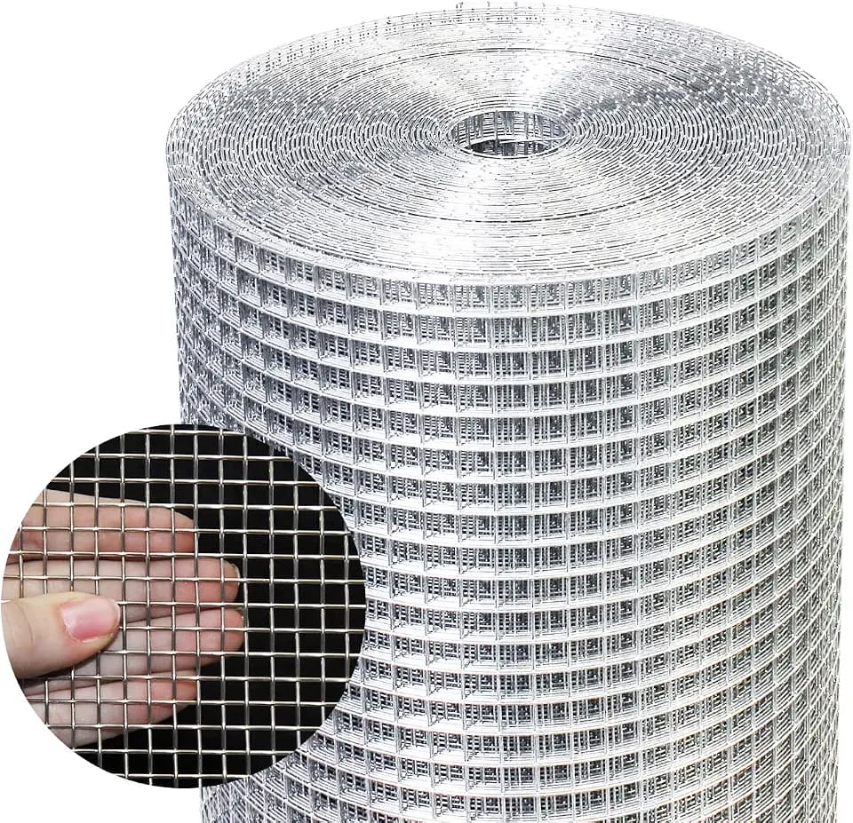 Zevemomo Hardware Cloth 1/4 Inch 36" X 25'- Hot Dip Galvanized After Welding