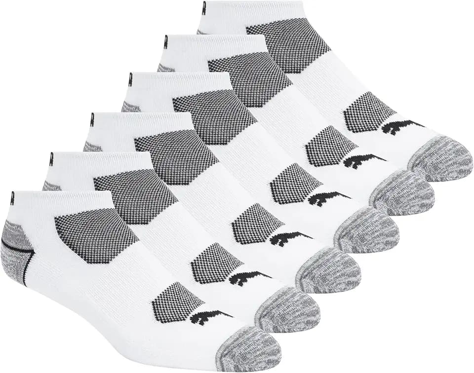 PUMA Men's 6 Pack Low Cut Socks
