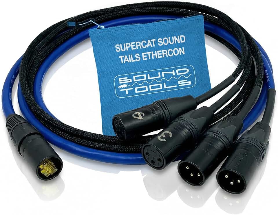Sound Tools SuperCAT Sound Tails Male etherCON to Female DMX 5-Pin Breakout