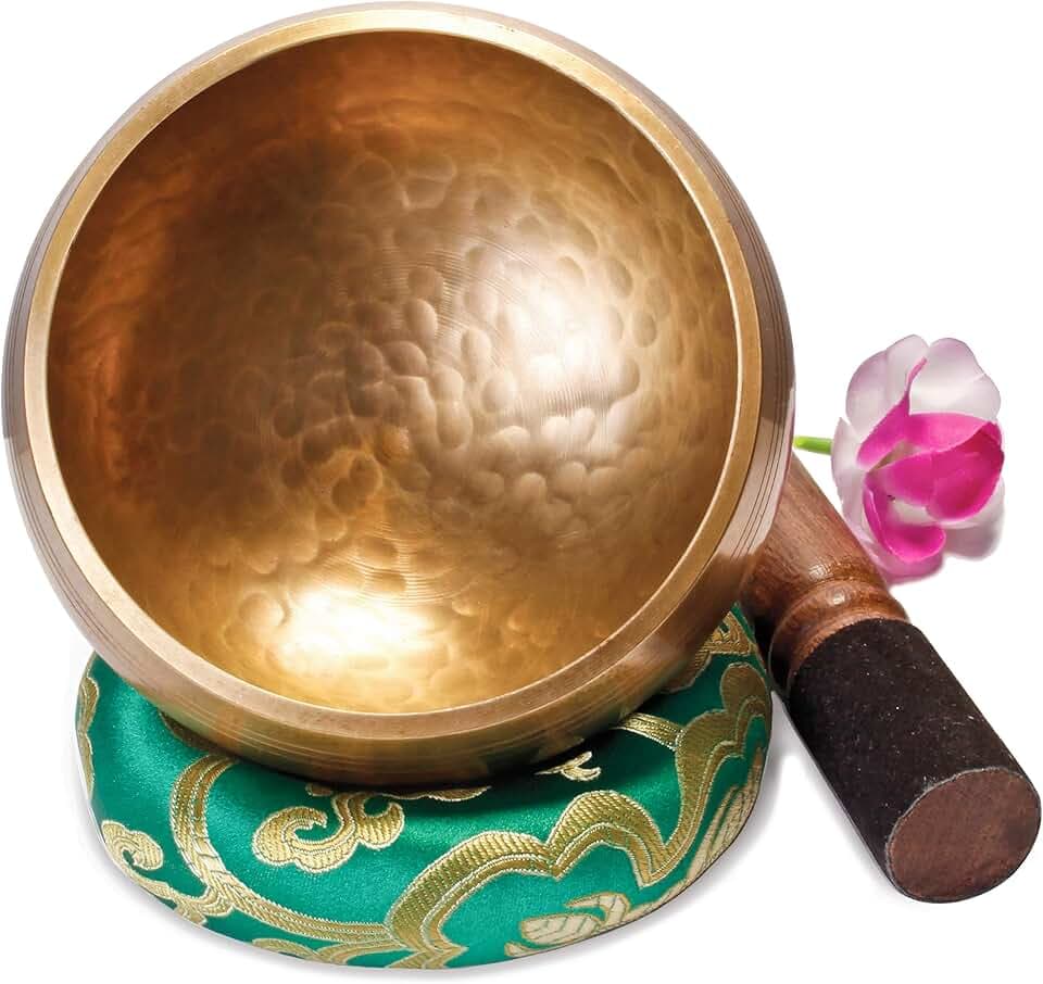 Tibetische Klangschale groß 13 cm Klangschalen Set Meditation Yoga Schule