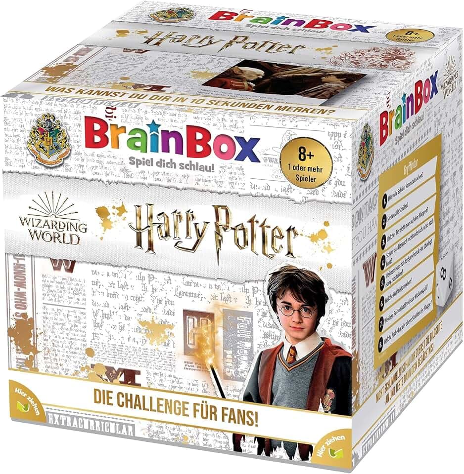 Brain Box 2094946 Harry Potter, Lernspiel, Quizspiel für Kinder ab 8 Jahren, deutsche Edition, Wizarding World