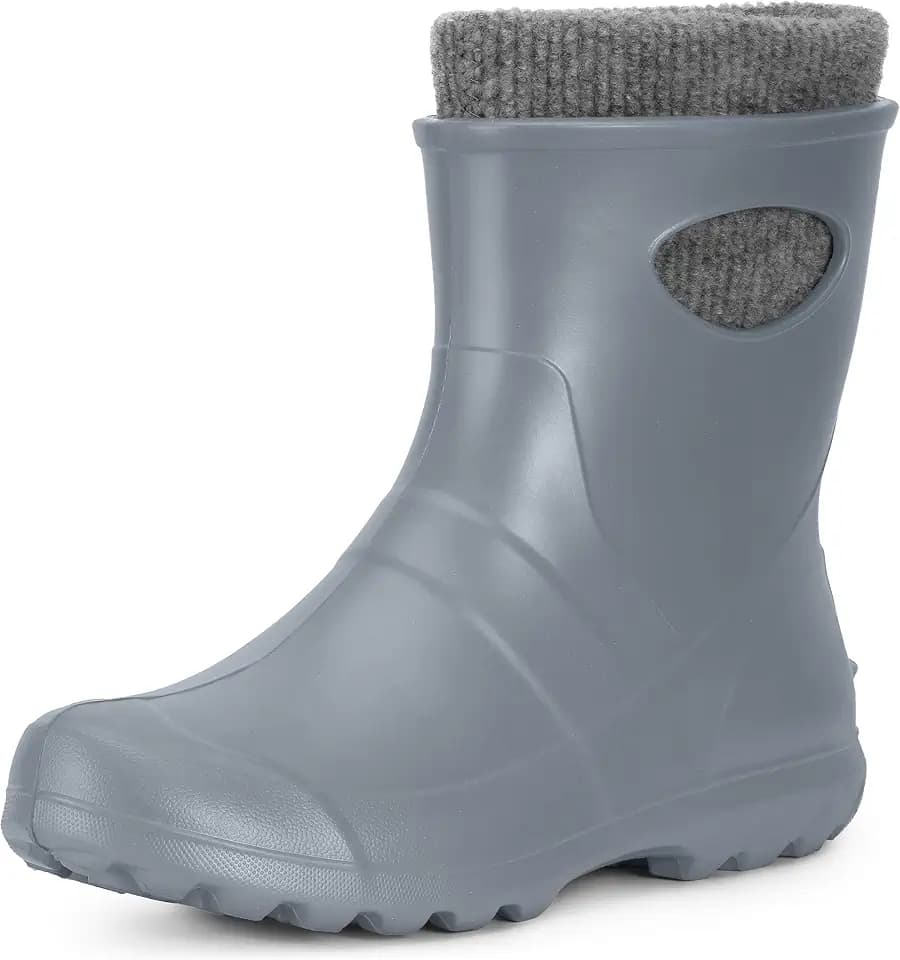 Ladeheid Damen Gummistiefel gefüttert und wasserdicht federleichte Eva Gummischuhe Winter LA-750