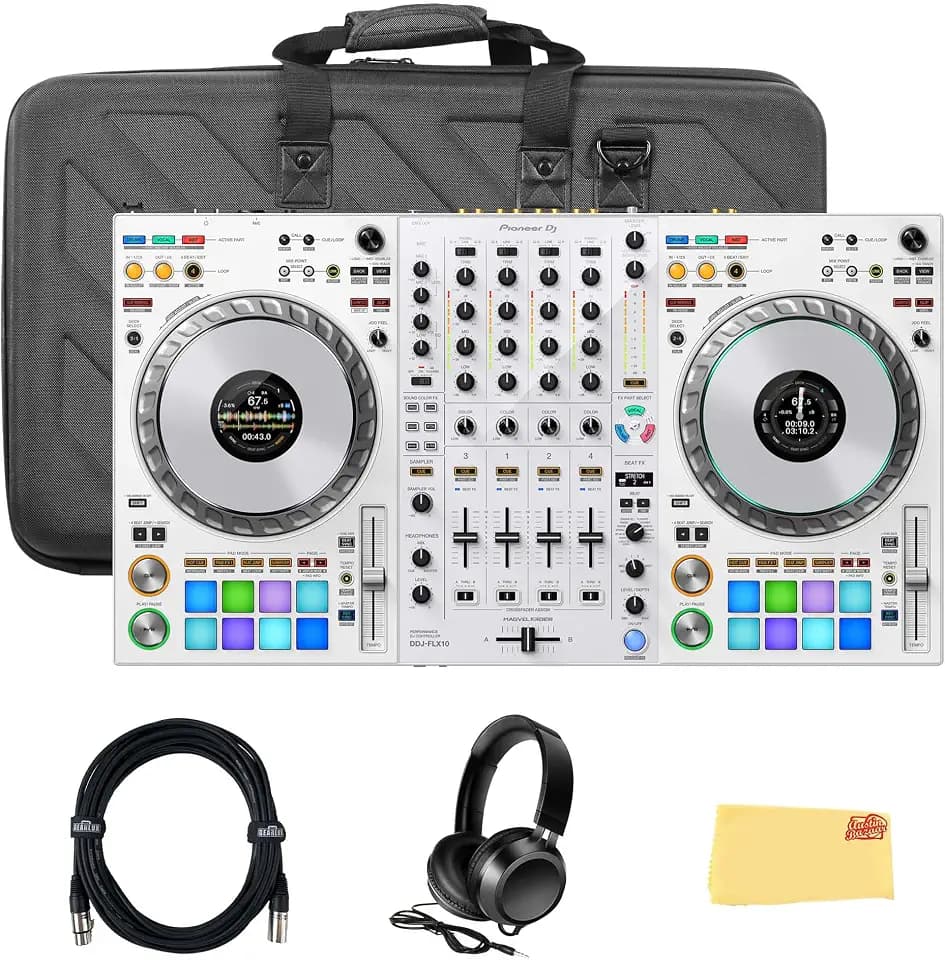 Pioneer DJ FLX10 4-Channel Professional DJ Controller - White