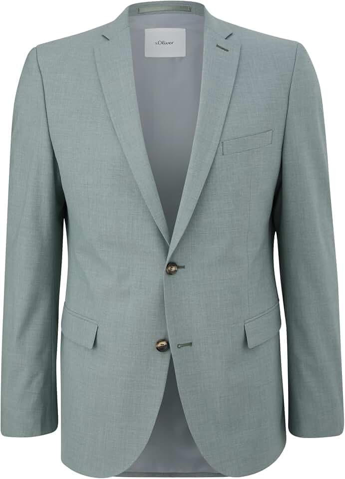 s.Oliver Herren Sakko – Slim Fit, Webstruktur, voll gefüttert