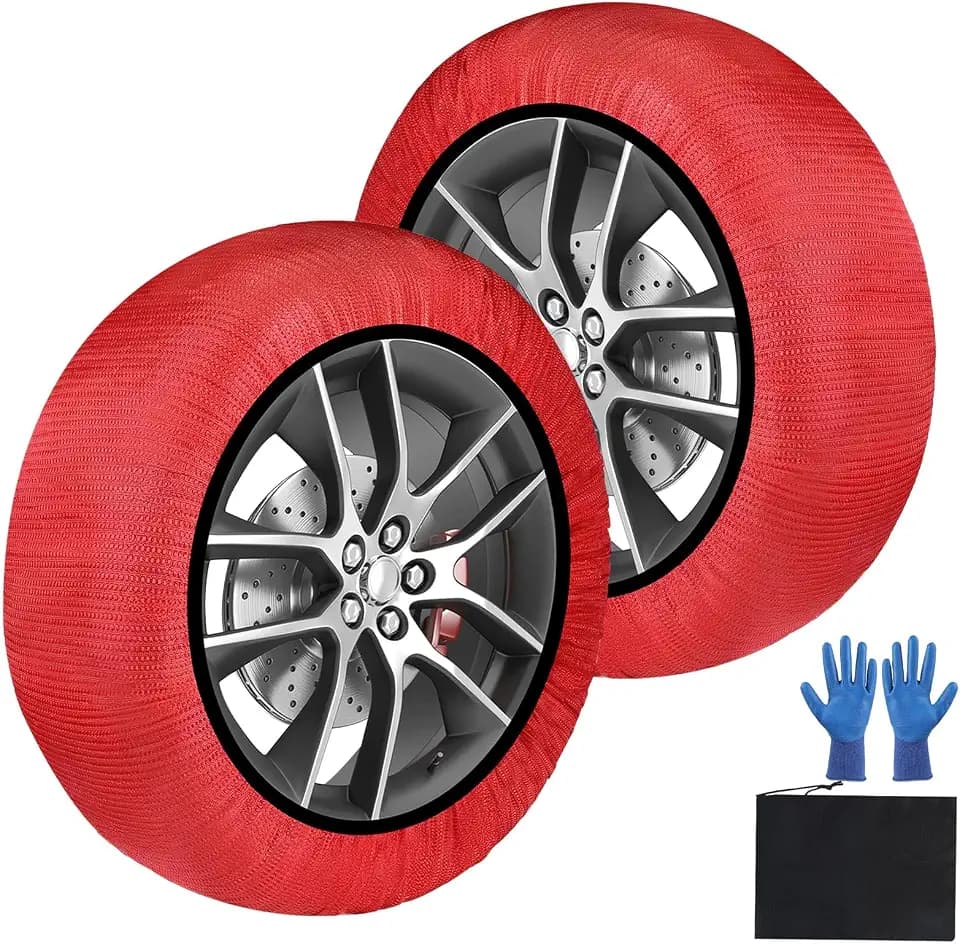 SWAWIS Schneesocken Auto Schneeketten EN16662-1 Homologiert Zwei