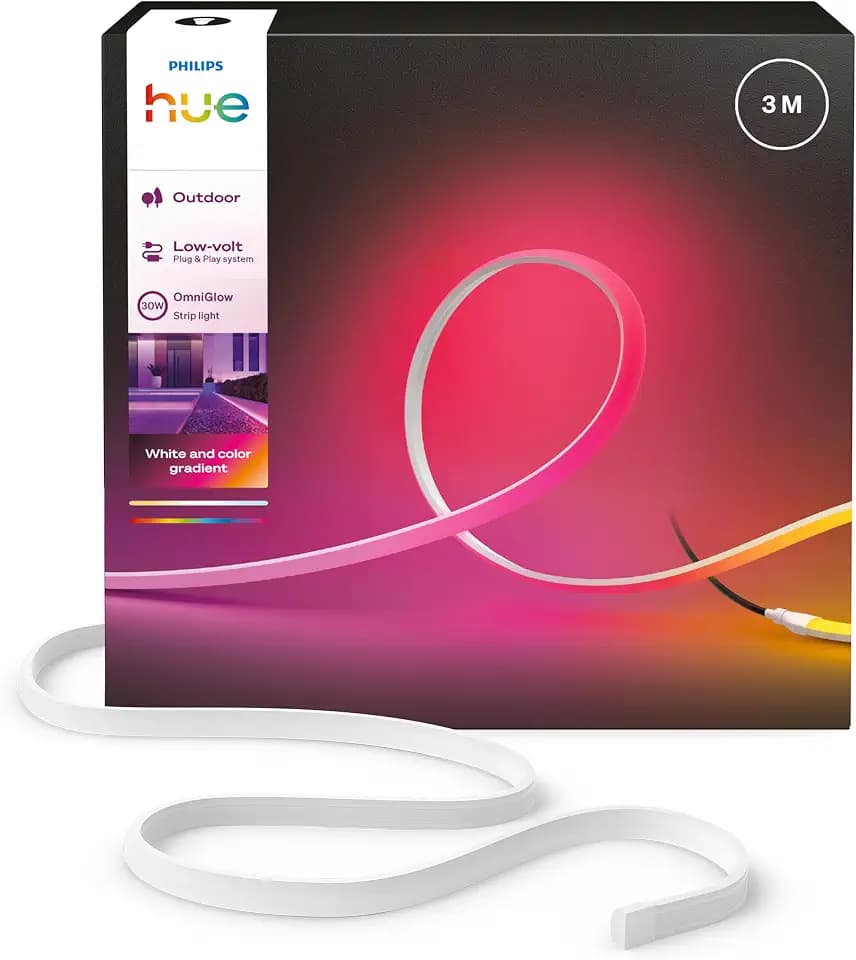 Philips Hue OmniGlow Outdoor LED Lightstrip, 3 m